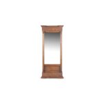 Grand miroir ancien rectangulaire vertical bois - decoration dautrefois - marron - 59x11x136cm Grand miroir ancien rectangulaire vertical bois - decoration dautrefois - marron - 59x11x136cm