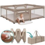 Grand parc b�b� 180x200 cm lionelo florence - tr�s rapide montage - tr�s grand espace - int�rieur / ext�rieur ...
