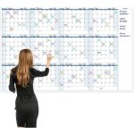 Grand planificateur mural annuel non dat� calendrier extra large de 12 mois effa�able � sec pour la maison ...