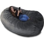 Le plus grand sac de siege deurope ! - pouf premium xxl - pouf gant avec remplissage de mousse  mmoire ...