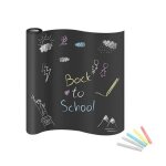 Grand tableau noir adh�sif ardoise effa�able sticker autocollant mural avec 5 craies pour ecole bureau ...