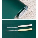 Grand tableau vert adhsif ardoise effaable sticker autocollant mural avec 5 craies pour ecole bureau ...