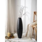 Grand vase de sol m�tal noir 70 cm?vase sol moderne c�tel�d�co pampa salon int�rieur chemin�e maison