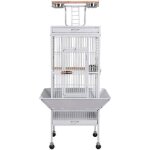Grande cage perroquet volière spacieuse pour oiseaux cacatoès perruches 665 x 656 x 1565 cm total blanc ... Grande cage perroquet volière spacieuse pour oiseaux cacatoès perruches 665 x 656 x 1565 cm total blanc ...