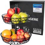 Grande corbeille a fruits 2 etages - panier a fruits a etages en mtal dcoration plan de travail - coupe ...