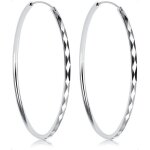 Grande creoles argent femme crole en argent 30 40 50 60 cm boucles doreilles pour femme bijoux cadeaux ...