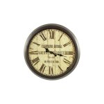 Grande horloge ancienne murale jardin botanique 70cm - blanc - dcoration dautrefois