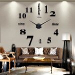 Horloge murale - grande - rond - plastique - rsine - contemporain - design