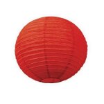 Grande lanterne japonaise rouge lampion boule papier 50 cm � suspendre - unique