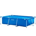 Grande piscine intex rectangulaire 3x2x0. 75 tubulaire mtal enfant adute jeu plein air