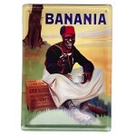 Grande plaque m�tal banania