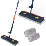 Grande serpillre plate avec fonction essorage balai de nettoyage rotatif  360  2 serpillres rutilisables ...