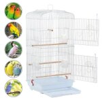 Grande volire pour oiseaux canaries perroquet perruches canaris en mtal intrieur extrieur
