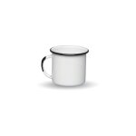 Graniteware ? mug en acier maill ? 360ml - blanc 8 [cm]