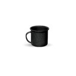 Graniteware ? tasse  caf expresso en acier maill - noir