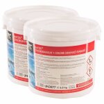H�fer chemie chlore choc granul�s stabilis� 2 x 5 kg pour piscine - hautement efficace rapidement solubles ...