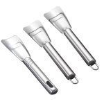 Grattoir � glace en acier inoxydable pour cong�lateur de cuisine ensemble de 3 accessoires de nettoyage ...