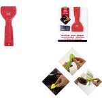 Grattoir plaque vitrocramique - alpexe - 5 lames de rechange - rouge - induction