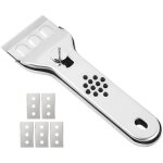 Grattoir pour plaque vitrocramique - grattoir  verre avec 5 lames pour rayures de table de cuisson ...