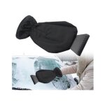 Grattoir vitre voiture avec gant gratte givre pare - brise moufle grattoir � glace avec gant raclette ...