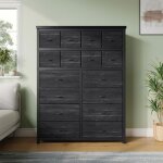 Gravee commode de chambrecommode � 16 tiroirsdesign modernearmoire en mdf en tissu pour chambre et salon ...