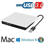 Graveur dvd cd externe usb 3. 0 ultra slim portable - lecteur dvd rom cd usb cd player rw writer / rewrite ...