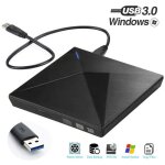Graveur dvd externe cd lecteur usb 3. 0 - zgeer - compatible windows linux mac os - noir