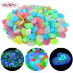 Gravier - gravillon 200 pcs pierre lumineuse galet lumineux cailloux artificiels pierres d�coratives ...