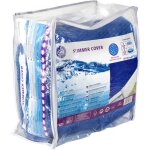 Gre - bche t  bulles pour piscine hors - sol ronde de  3m - paisseur 018mm