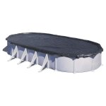 Gre - bâche dhivernage pour piscine tubulaire hors - sol ovale 730m x 375m - 120g / m² - protège des ... Gre - bâche dhivernage pour piscine tubulaire hors - sol ovale 730m x 375m - 120g / m² - protège des ...
