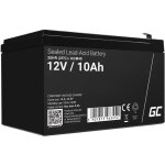 Batterie agm - greencell - 12v 10ah - tanche - sans entretien - rsistante aux chocs