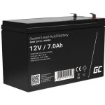 Greencell rechargeable batterie agm 12v 7ah accumulateur au gel plomb cycles sans entretien vrla battery ...
