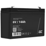 Greencell rechargeable batterie agm 6v 14ah accumulateur au gel plomb cycles sans entretien vrla battery ...