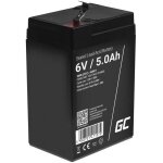 Greencell rechargeable batterie agm 6v 5ah accumulateur au gel plomb cycles sans entretien vrla battery ...