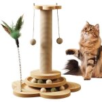 Griffoir - non spcifi - 157 pouces - bois et sisal - arbre  chat 4 en 1 - jouet inclus