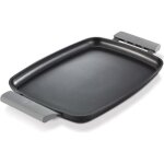Grill - plancha en fonte daluminium noire 47x48cm teppanyaki Grill - plancha en fonte daluminium noire 47x48cm teppanyaki