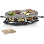 Grill  raclette en pierre princess 162720 - ovale - 8 personnes - 1200 w
