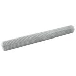 Grillage - acier - 10 x 15 m - maille carrée 19 x 19 mm - Épaisseur 07 mm - argenté Grillage - acier - 10 x 15 m - maille carrée 19 x 19 mm - Épaisseur 07 mm - argenté