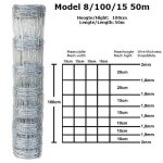 Grillage � mouton claire 2. 00mm / 1. 80mm 100cm - 8 - 15cm 50m galvanis�e