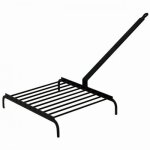 Grille 10 barres longue queue pour chemine ou barbecue