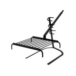 Grille 10 barres longue queue pour cheminée ou barbecue + support Grille 10 barres longue queue pour cheminée ou barbecue + support