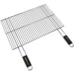 Grille acier pour barbecue charbon - cookin garden - grille rectangulaire - 60 x 40 cm