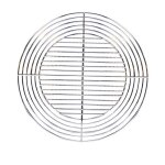 Grille acier pour barbecue charbon - cookin garden - grille recoupable ronde -  55 cm