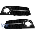 Grille anti - brouillard feux grill pour audi a4 b8 07 - 11 rs4 look edition noir complet
