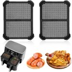 Grille anti - projection pour friteuse � air - suteo - lot de 2 pi�ces - compatible af400eu af451eu dz401 ...