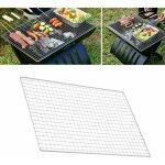 Grille de barbecue en acier inoxydable - accessoires pour barbecue dext�rieur - 45 x 30 cm