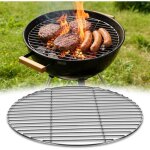 Grille de barbecue ronde - 1 pi�ce - acier inoxydable 304 - cuisson uniforme - pour barbecue sph�riq ...
