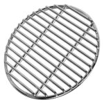 Grille de barbecue ronde en acier inoxydable �pais de 40 cm de diam�tre plaque de cuisson et de refroidissemen ...
