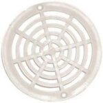 Grille de bonde de fond piscine 179 mm blanc pour oceania et weltico