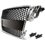 Grille de calandre pour audi a5 de 2007 a 2011 chrome noir sport style - 27318013